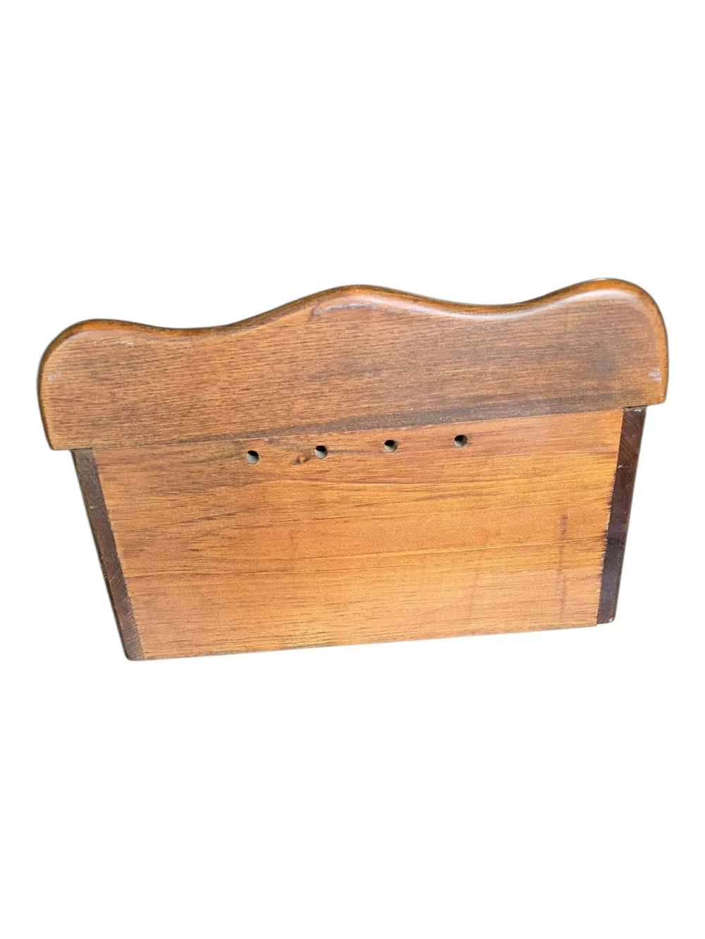 vintage country farmhouse wooden bread box Wood